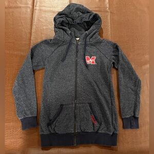 University of Mississippi Ole Miss Rebels Full Zip Hoodie - Size Large (Fit S/M)